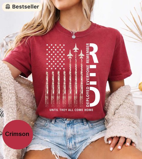 Discover Comfort Colors RED Friday Shirt, Remember Everyone Deployed Tee, Military American Flag, Patriotic Soldier Support, Veteran Family Gift