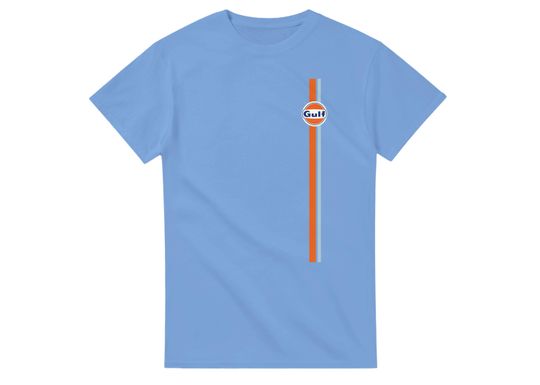 Discover Retro Gulf Racing Tee - Heavyweight Cotton Unisex Classic Fit T-Shirt
