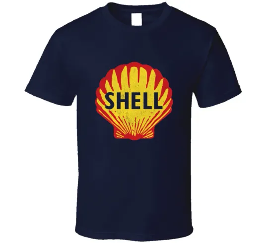 Discover Shell, T-shirt, Gas, Station, Retro, Logo, Car, Automotive, Petrolium, Petrol