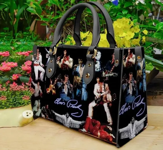 Elvis Presley Leather Handbag, Gift for Women