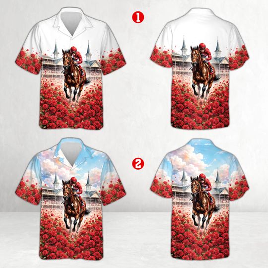 Discover Kentucky Derby Hawaiian Shirt,Derby Party Shirt, Horse Racing Outfit, Derby Day Shirt, Jockey Horse Gift for Horse Lovers