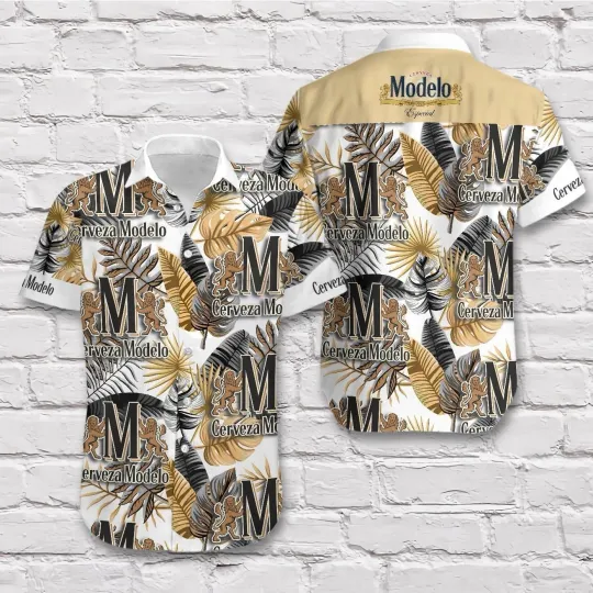 Discover Cerveza Modelo Beer Floral Men Aloha Hawaiian Shirt Gift