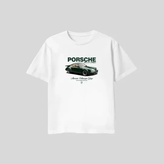 Discover Porsche 911 Turbo White T Shirt Gildan XL L M