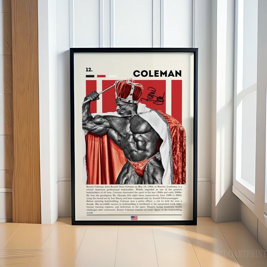 Discover Ronnie Coleman Poster, Bodybuilding Poster, Sports Poster, Motivational Poster, Gym Decor, Fitness Poster, Man Cave Art, Gift For Him