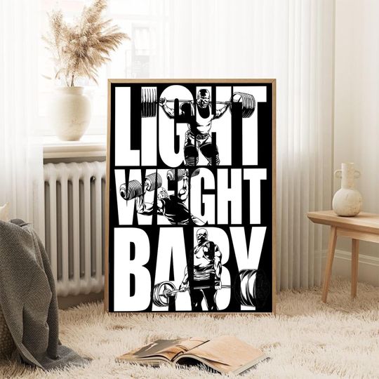 Discover Gently  Baby  Ronnie Coleman  Weight Room Motivation Poster - Decorate living room, study room