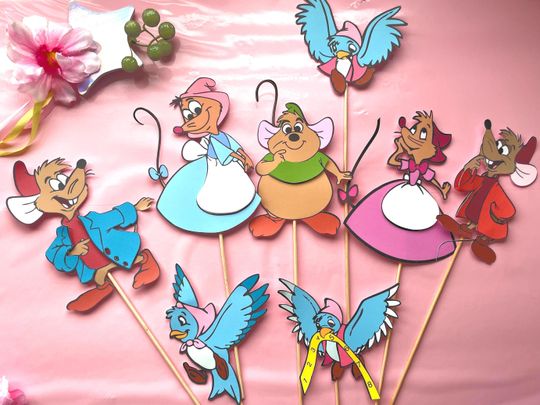 Discover Cinde Mice Suzy, Mary, Jaz, Gus, Cutout, Bibbidi Bobbidi Boo