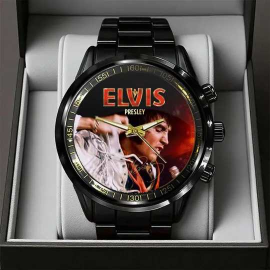 Discover Elvis Presley Black Stainless Steel Watch
