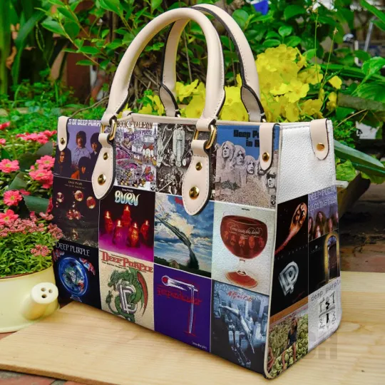 Discover Deep Purple Leather Handbag for Women