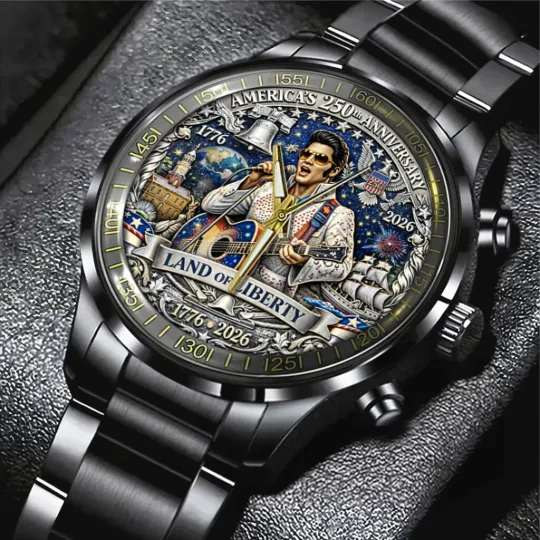 Discover Elvis Presley Black Stainless Steel Watch
