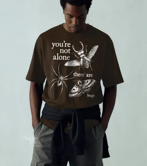 Discover You're Not Alone There Are Bugs Shirt Funny Insect Lover Graphic Tee