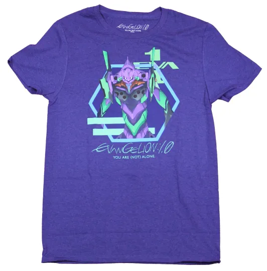 Discover Neon Genesis Evangelion Mens T-Shirt- You are Not Alone Robot