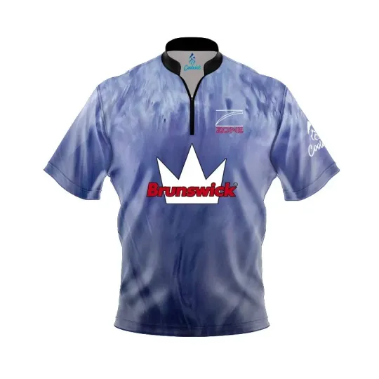 Discover Brunswick Danger Zone Purple Ice Bowling Jersey Shirt - USA Size