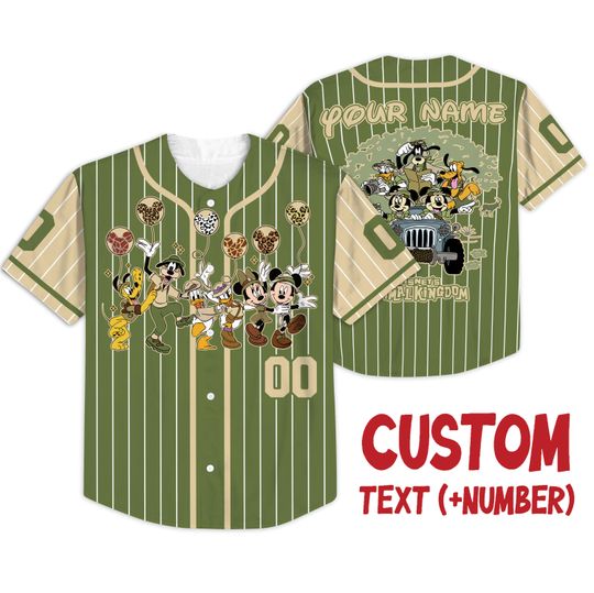 Custom Disney Animal Kingdom Baseball Jersey, Safari Disney Family Matching Shirt, Custom Disneyland Outfit, Disney Trip Gift