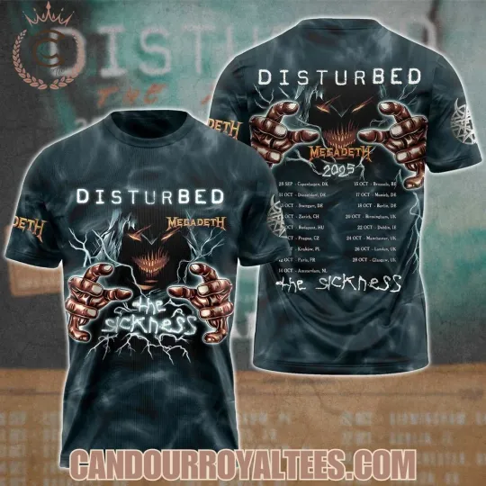 Disturbed x MEGADETH 2025 The Sickness APO T-Shirt