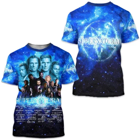 Supernatural All Over Print 3D T-Shirt Gift For Fans Full Sizes