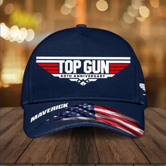 Discover Top Gun 40th Anniversary 2026 Classic Baseball Cap
