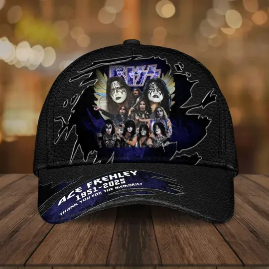 Discover KISS x Ace Frehley 3D Printed Classic Cap Hat
