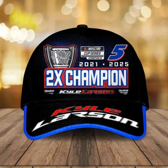 Kyle Larson 2025 NASCAR Cup Series Champion Classic Baseball Cap