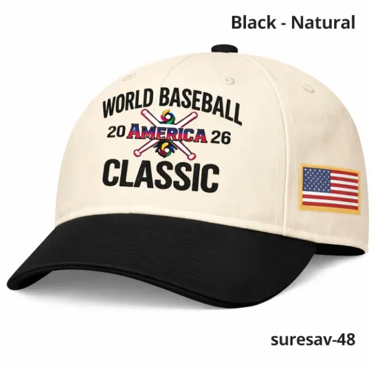 Discover USA Baseball Classic 2026 Hat Black Cap America Logo