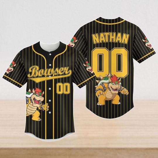 Custom Super Mario Browser Baseball Jersey, Universal Studios Mario Family Vacation Shirt 2026, Super Mario Bros, Nintendo Mario Shirt