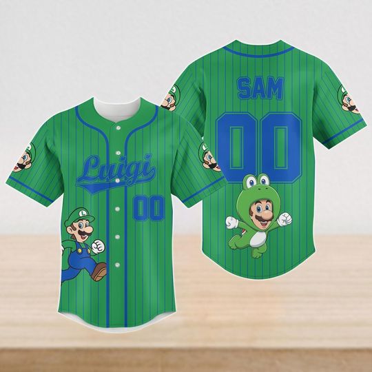Custom Super Mario Luigi Baseball Jersey, Universal Studios Mario Family Vacation Shirt 2026, Super Mario Bros Shirt, Nintendo Shirt