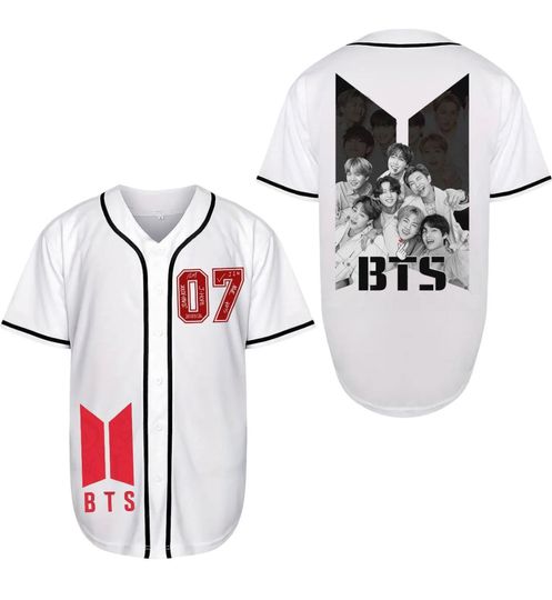 BTS, custom BTS jersey, bts baseball jersey, fan merch, bts world tour shirt, bts 2026, bts fan, world tour merch
