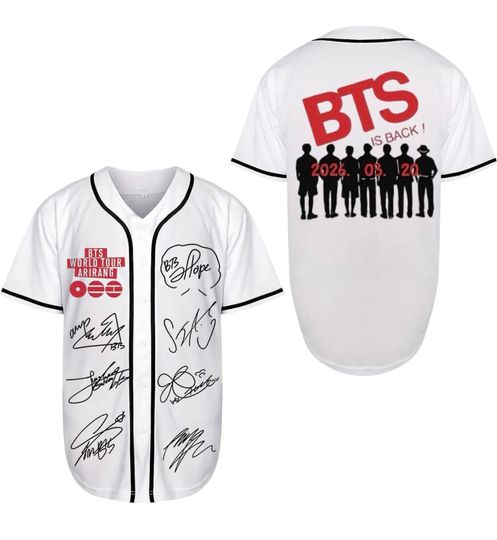 BTS, custom BTS jersey, bts baseball jersey, fan merch, bts world tour shirt, bts 2026, bts fan, world tour merch