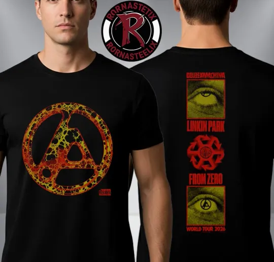 Discover Linkin Park1 X Deus Ex1 Machina From Zero World Tour 2026 Logo T Shirt