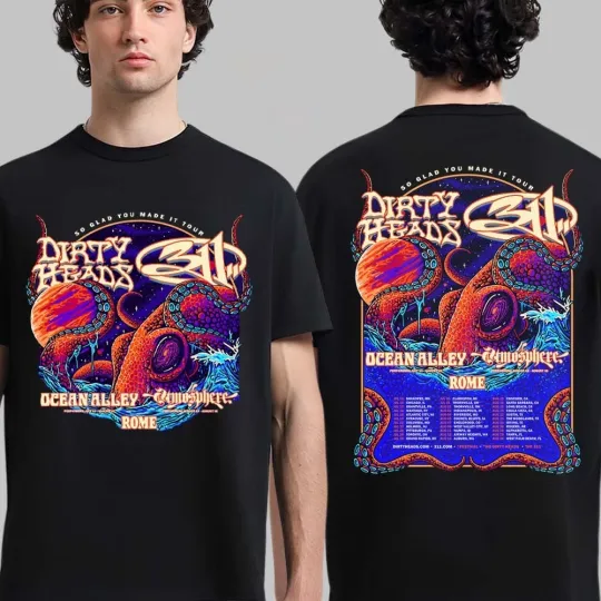 Discover Dirty Heads With 311 So Glad You Made It Tour 2026 Dates Double Sided T-Shirt
