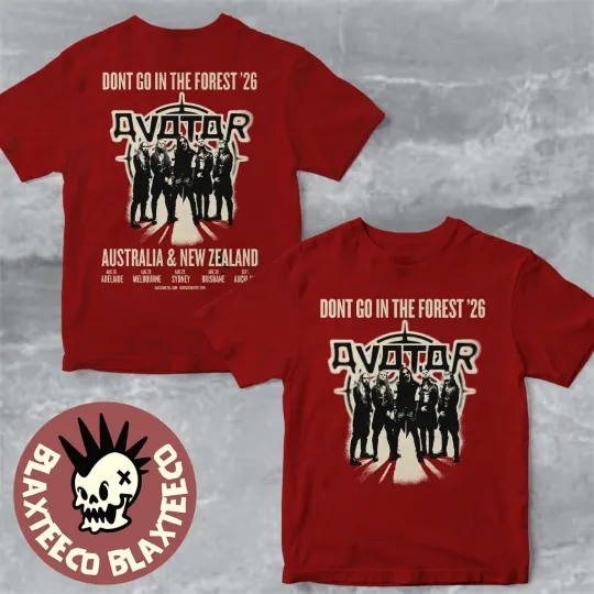 Discover Avatar Don’t Go In The Forest 2026 Australia And New Zealand Tour T-Shirt