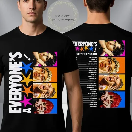 Discover 5 Seconds of Summer Everyone’s A Star Europe 2026 Schedule Tour T Shirt