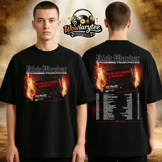 Discover Rick Wonder Tour Dates Poster Spring Tour 2026 Across USA Spring T-Shirt