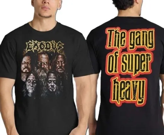 Discover Exodus Merch Hate Machine European Tour 2026 Photo Band T-Shirt