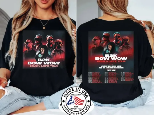 Discover B2K Tour 2026 Bow Wow Boys4life Unisex T-Shirt