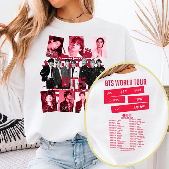 BTS World Tour 2026 Shirt, B.T.S. Concert 2026 T-shirt, Army Fan Concert Gift, BTS Merch, Bangtan Boys Tee, Kpop Band Jungkook Fan T-Shirt