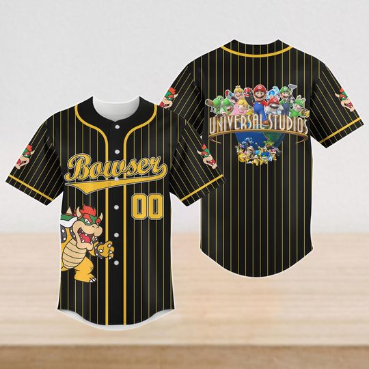 Custom Universal Studios Mario Family Vacation Shirt 2026, Super Mario World Shirt, Super Mario Baseball Jersey, Browser Baseball Shirt