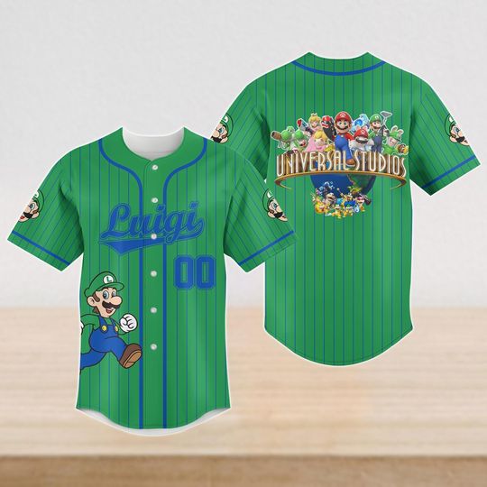 Custom Universal Studios Mario Family Vacation Shirt 2026, Super Mario World Shirt, Super Mario Baseball Jersey, Luigi Baseball Shirt