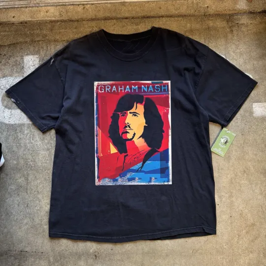 Discover Rare! Graham Nash On Tour Black S to 5XL Unisex Shirt