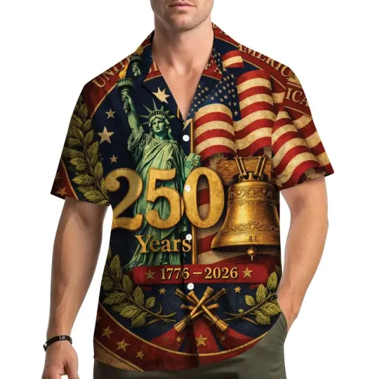 Discover USA Hawaiian Shirt for Men and Women, Aloha Beach Summer Vacation