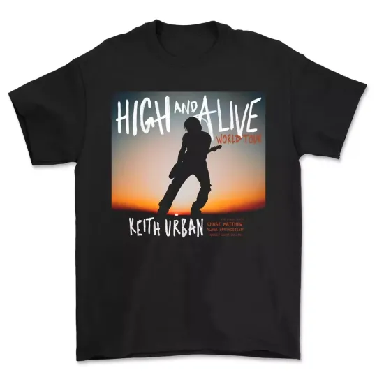 Discover Keith Urban High and Alive World Tour 2025 T Shirt