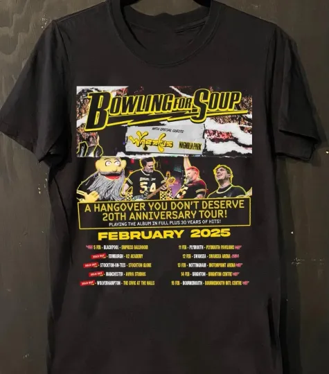 Discover Bowling for Soup Tour 2025 Gift For Fan T-shirt