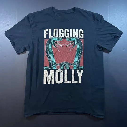 Discover Flogging Molly Band Tour Black Adult Unisex T-Shirt