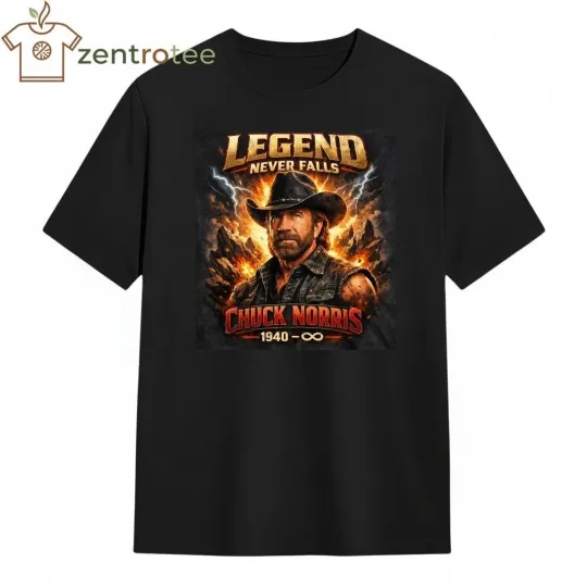 Chuck Norris Legend Never Falls Shirt Vintage Martial Arts Tee 2026