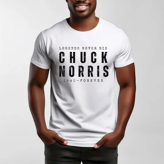 Chuck Norris RIP 1940-2026 Shirt Legend Never Dies Memorial Tee