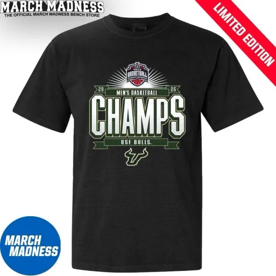 Discover USF-Bull American Conference Men’s Basketball Tournament Champions T-Shirt