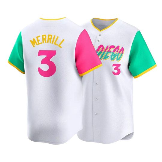 Discover Jackson Merrill San Diego White Baseball Jersey Men's/Youth Custom Jersey