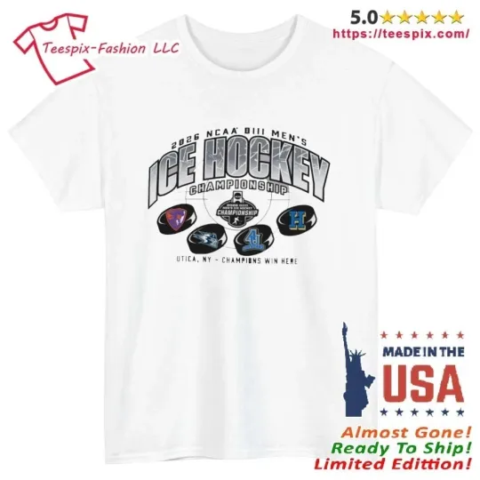 Discover 4 Teams 2026 NCAA Division III Men’s Ice Hockey Championship Shirt