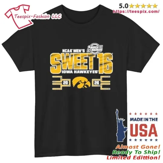 Discover Hawkeyes NCAA Mens Basketball Sweet 16 Shirt