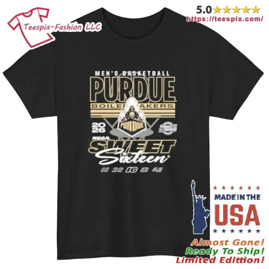 Men’s Basketball Boilermakers Purdue Ncaa Sweet Sixteen 16 Shirt