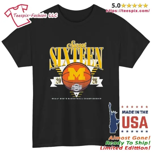 Discover Wolverines MBB 2026 Sweet Sixteen Shirt